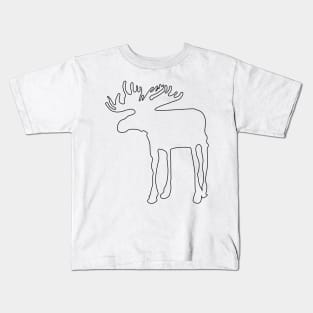 Funny mooses to spot - khaki green Kids T-Shirt